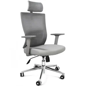 silla athenas gris con cabecera