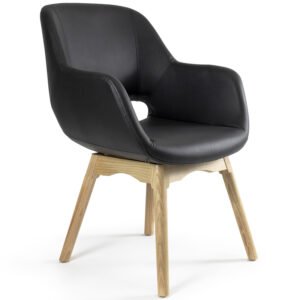silla moscu con patas de madera