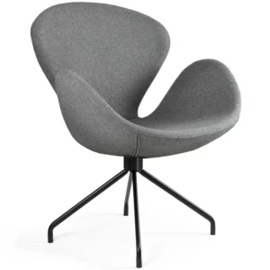 silla swan gris base spider