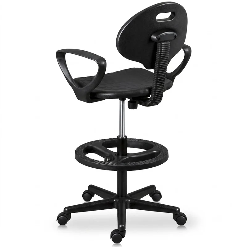 silla tulip cajera con brazos atras