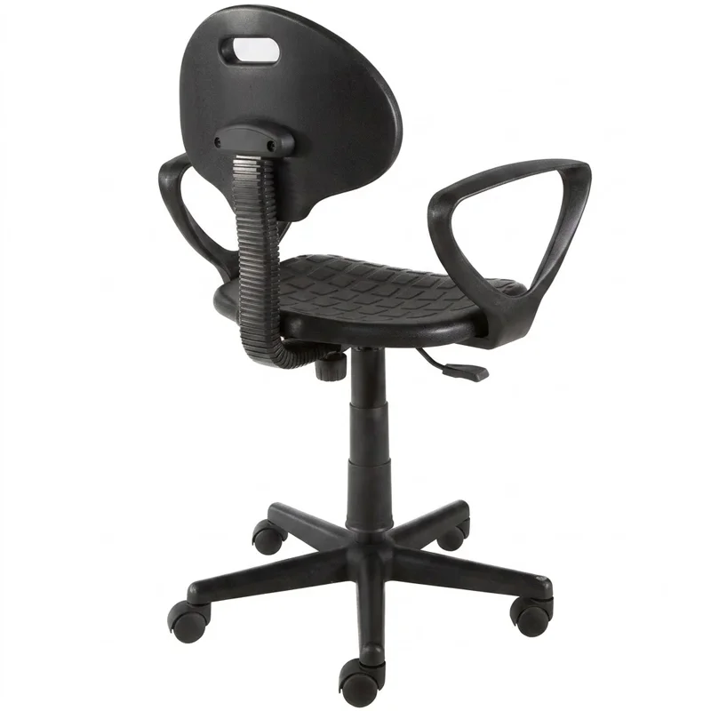 silla tulip industrial con brazos atras